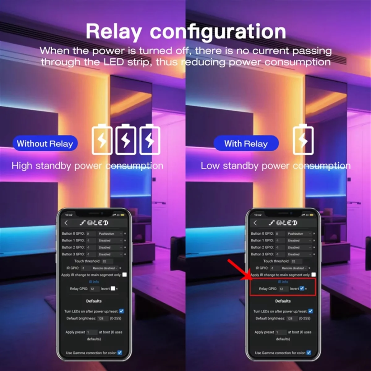 ABNJ ESP32 WLED Controller 4 เอาต์พุต 15A ฟิวส์ไมโครโฟนเสียงแบบไดนามิกไฟ DIY ประหยัดพลังงานรีเลย์ระดับ Shifter IC สีขาว