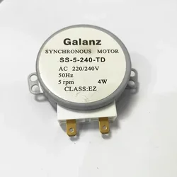 1pcs for Galanz Microwave Turntable Synchronous Motor SS-5-240-TD 220v Half Round D Shaft Rotary Motor