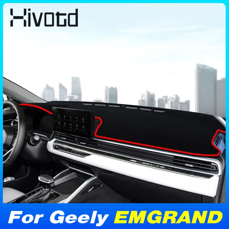 

Car Dashboard Avoid Light Pad Instrument Platform Cover Nonslip Protective Mat For Geely EMGRAND 2022-2024 Interior Accessories