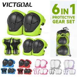 Kinderen beschermende uitrusting set kinderen knie elleboog pads polsbeschermer sport veiligheid beschermer voor scooter skateboard fiets loopfiets fietsen fietsen