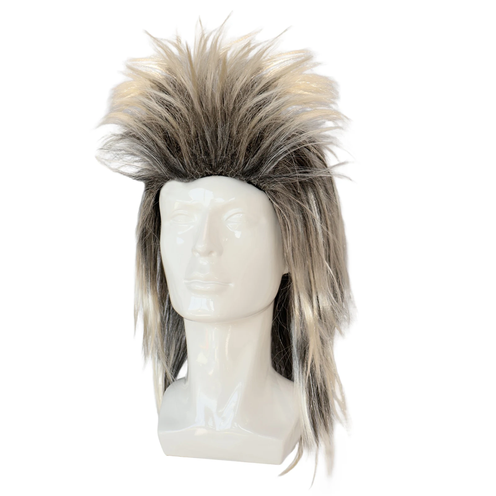 Perruque pour hommes Punk Rock – Cheveux synthétiques courts élégants pour cosplay, concerts et événements à thème