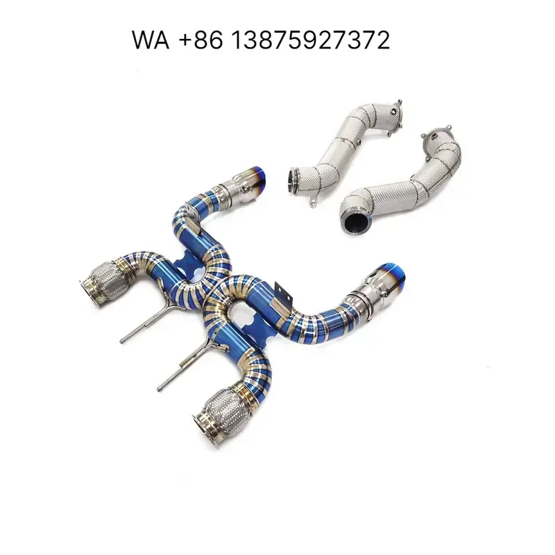 Wmwmnu for ING Tuning Titanium Exhaust System for 720S Auto Performance Downpipe Catback Straight Pipe