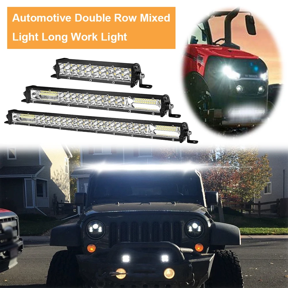 

8/15/20 Inch Driving Light IP67 Waterproof LED Bar Work Light 6000K Offroad Spot Flood Combo Beam for ATV UTV 4x4 Truck Boat SUV