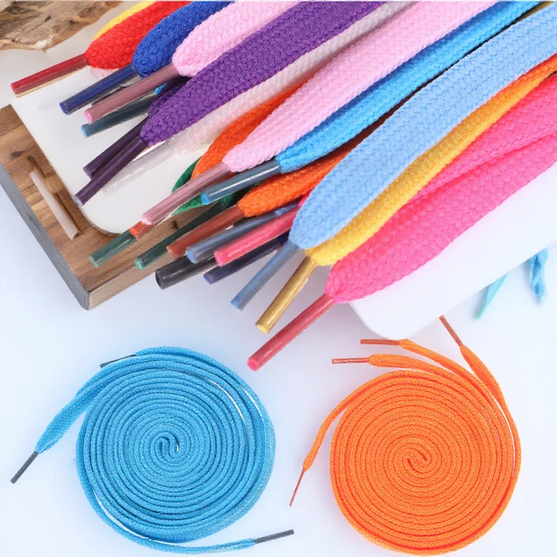 

12Pairs Flat Shoelaces Assorted Colors Polyester Nylon for Sneakers Boots Skates Casual Shoes Flat Shoelace Shoe Laces Strings