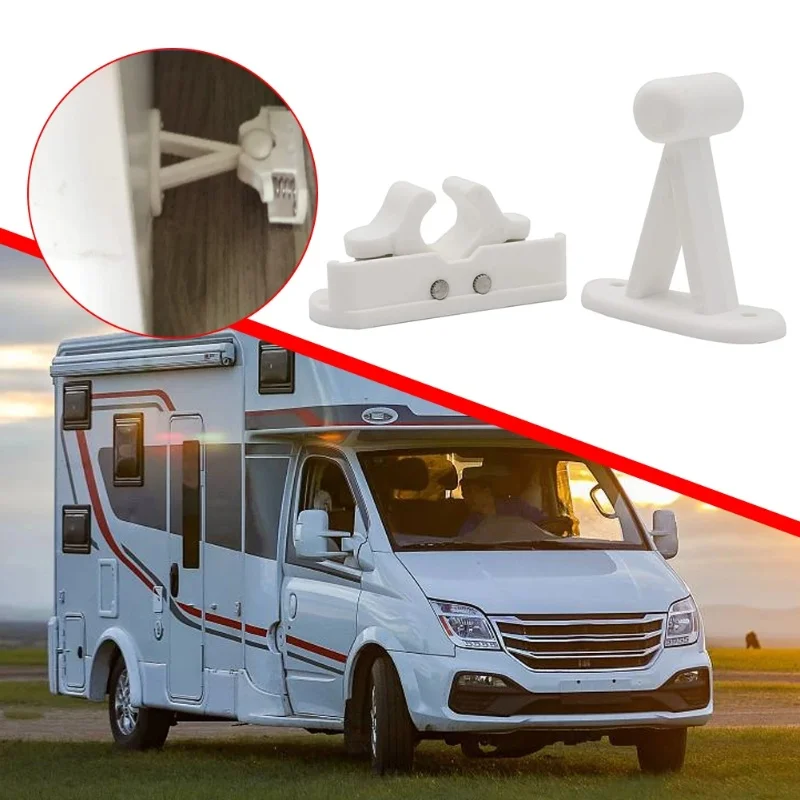 

1PC Door Retainer Catch Kit T Shape Door Stopper Clip Latch For Rv Camper Motorhome Boat Door Retainer Holder Door Lock Stopper