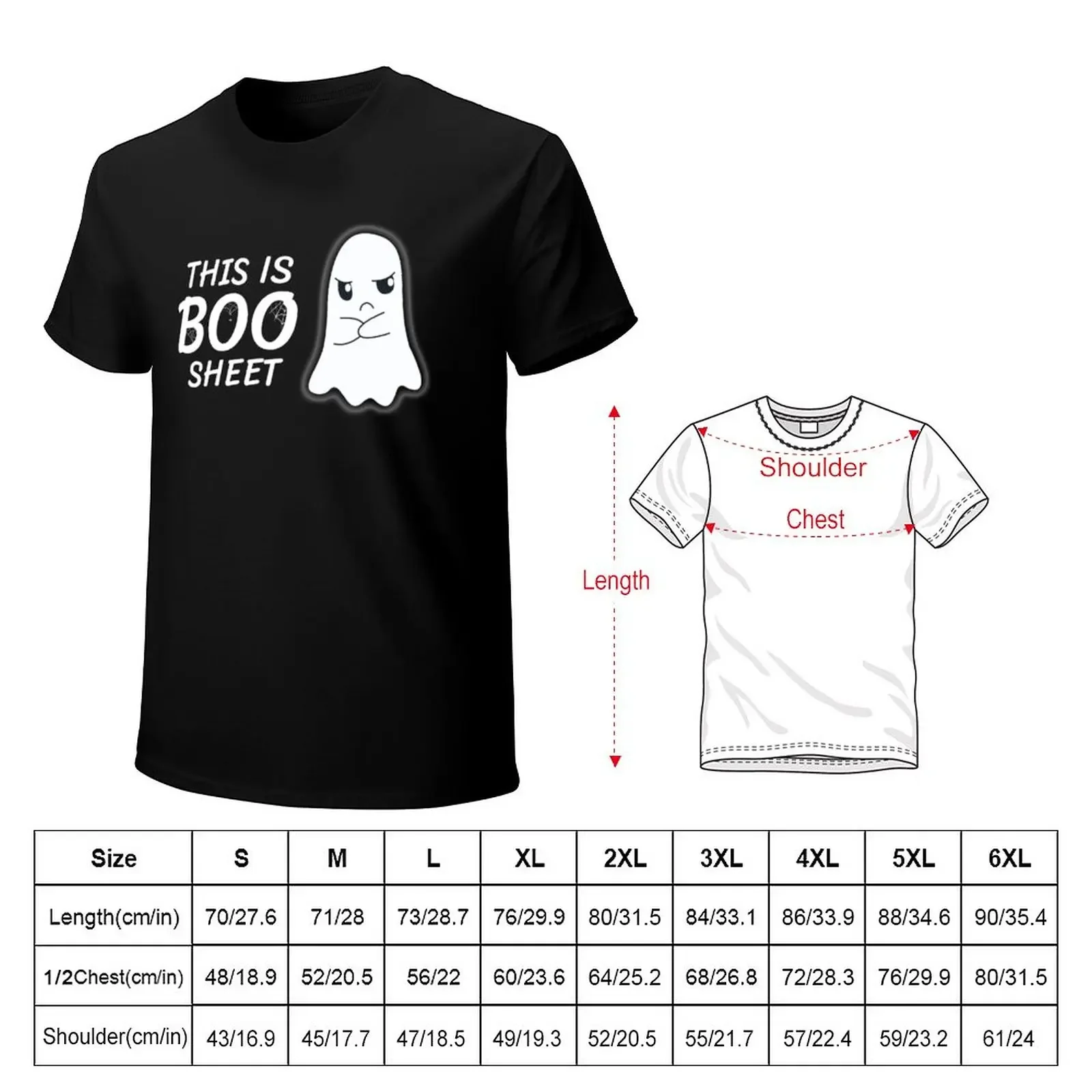 This is boo sheet T-Shirt korean fashion cute tops mens clothing