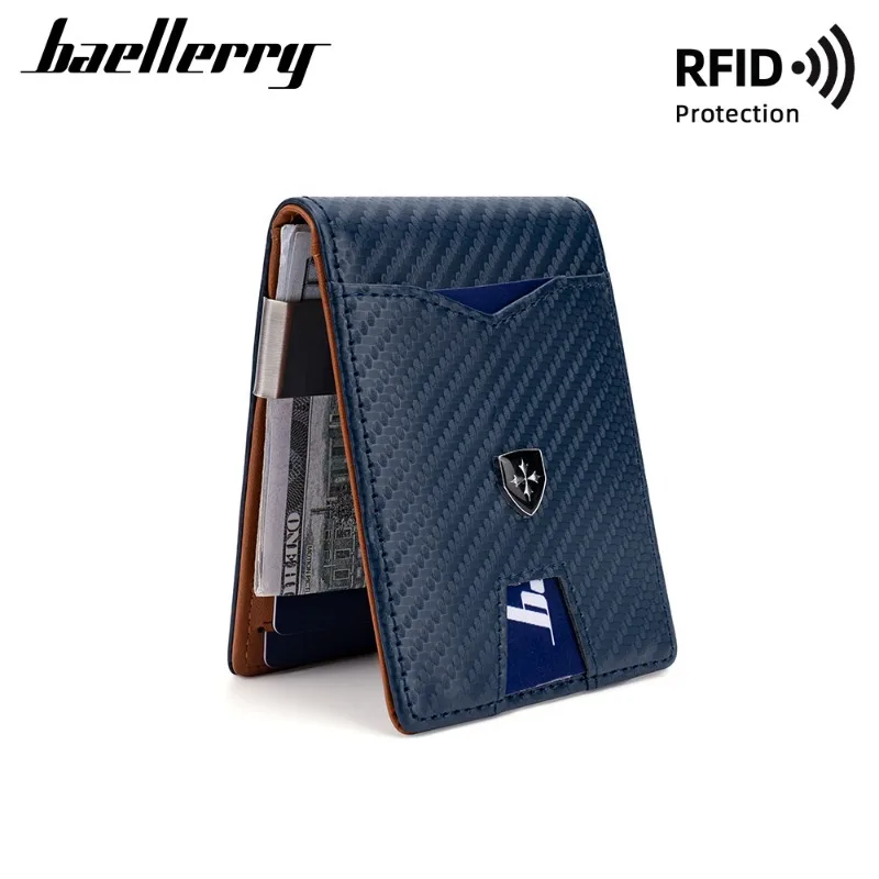 Baellerry Luxury Brand Men Wallets Money Bag Slim Thin Man Card Holder Wallet for Men Mini Short Purse Credit Card Holder