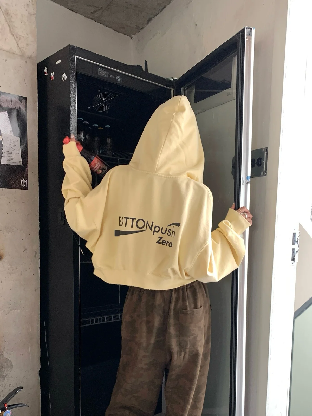 

Loose Fit Zipper Hoodie Cardigan Women's Faion ort Outerwear Korean Sle Letter Print Casual Cotton Long Sve