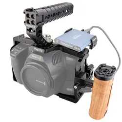 MAGICRIG Camera Cage Kit for BMPCC 6K Pro / 6K G2, with ARRI Top Handle, Camera Side Handle, T5/T7 SSD Holder , HDMI Cable Clamp