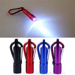 LED Flashlight Outdoor  LED Flashlight Carabiner Clip Keychain Portable Sports Torch Lamp