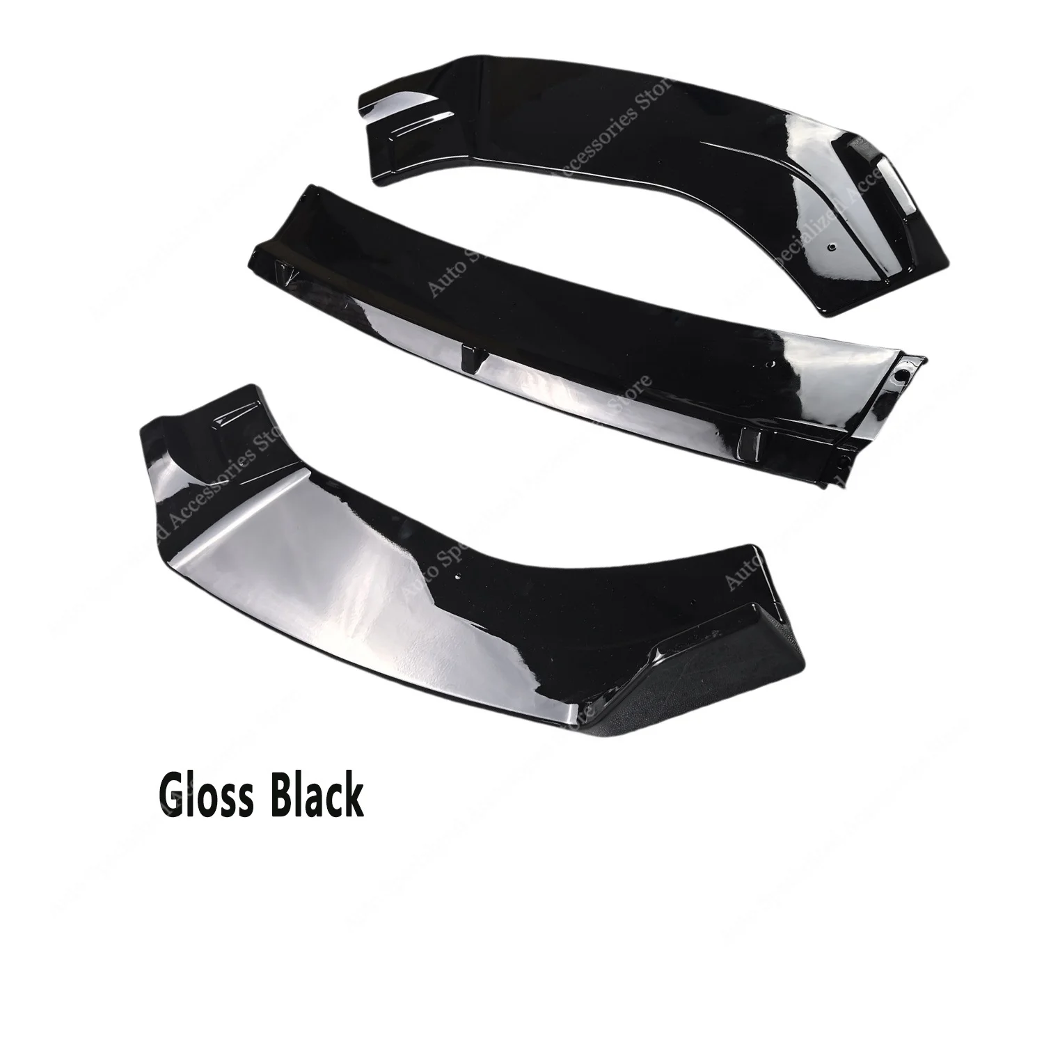 3PCS Gloss Black Front Bumper Lip Spoiler Splitter Diffuser Retrofit For Car Seat Leon MK3 MK3.5 FR S/S S/C S/T Cupra 2013-2020