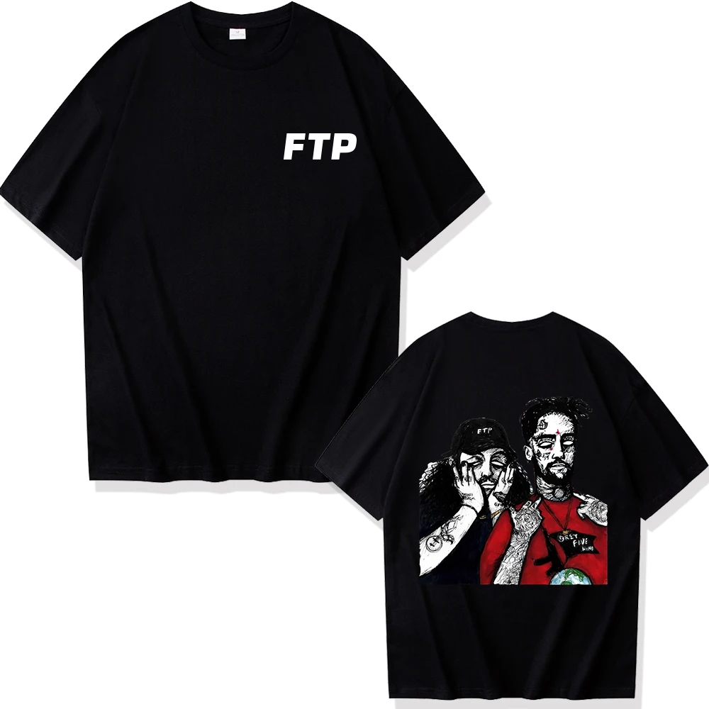 Hot Suicideboys Ftp T-Shirt Uomo Donna Harajuku Rap Harajuku Music Shirt Merch Hip Hop T Shirt Gift