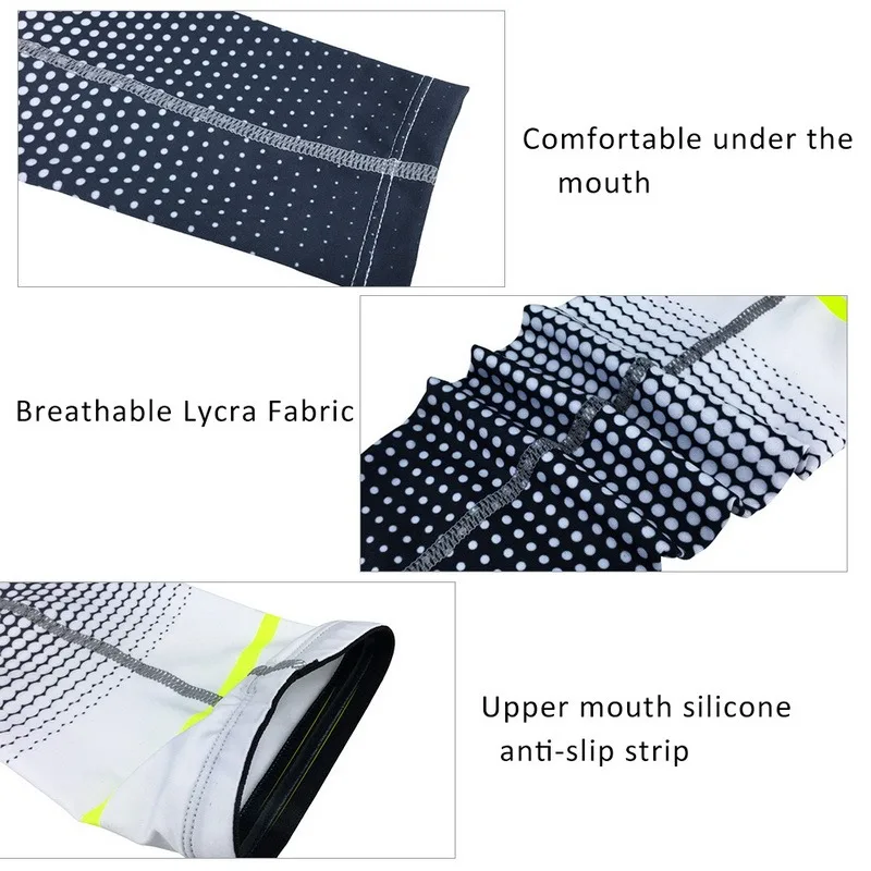 1 Pair Cool Men Cycling Running Bicycle UV Sun Protection Cuff Cover Protective Arm Sleeve Bike Sport Arm Warmers Sleeves