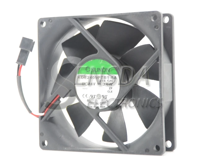 オリジナル sunon KDE2409PTB1-6A 9 センチメートル 92*92*25 ミリメートル 9225 24 v 3.6 ワットケースサーバーインバータファン