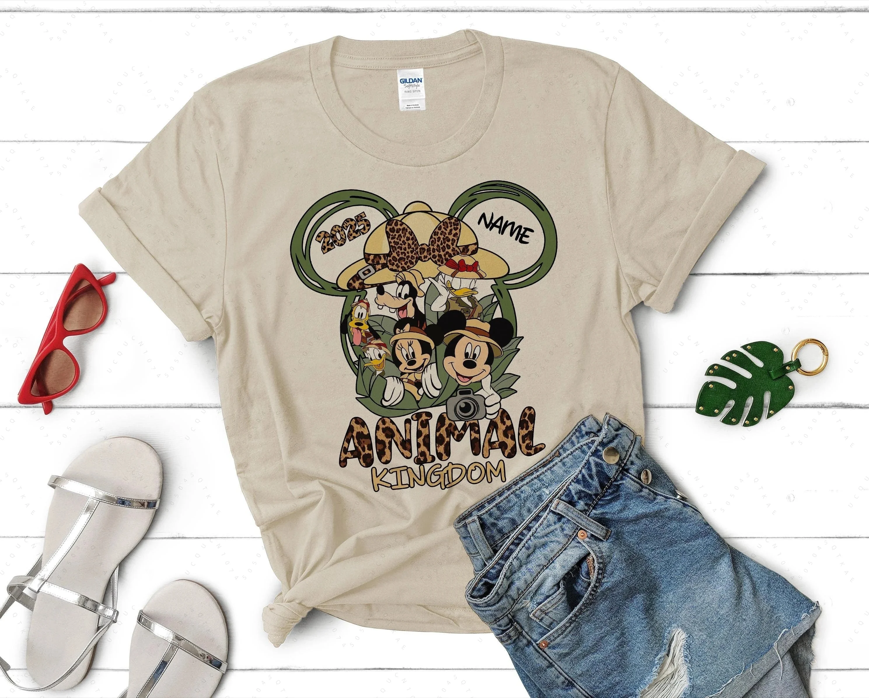 الصيف الخريف ديزني مملكة الحيوان القمم مملكة الحيوان مخصص الحيوان المملكة الأسرة القمصان مملكة الحيوان مطابقة ثلاثية الأبعاد تي شيرت #6