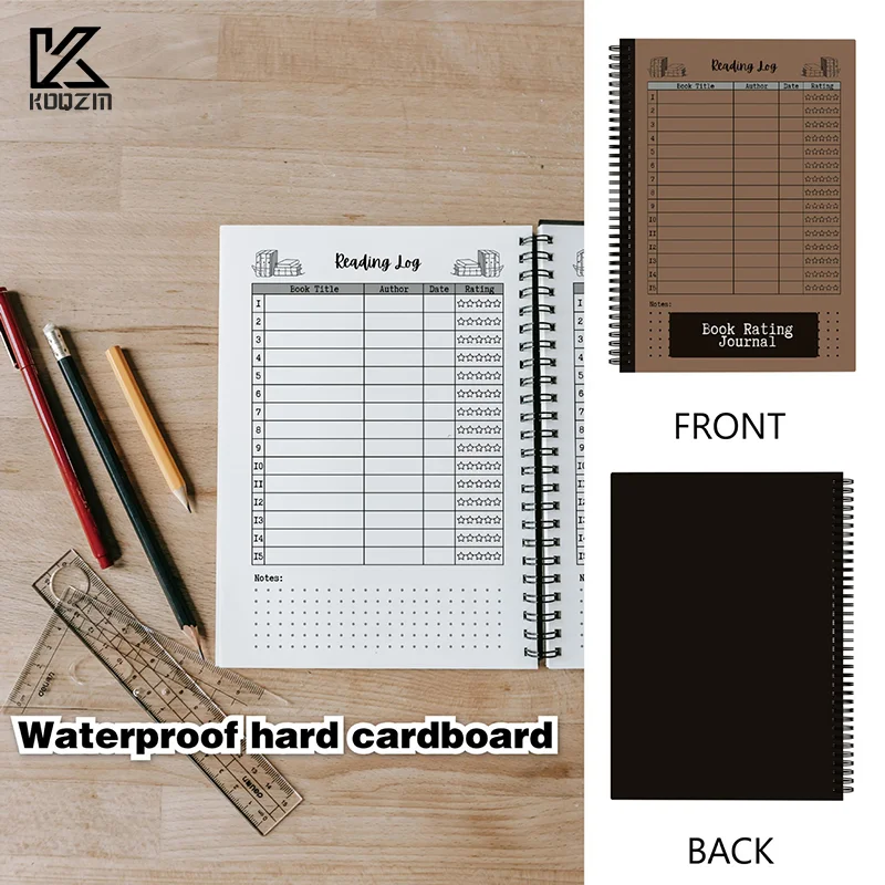 

Compact Reading Journal - Track Your Progress With Book Ratings, Notes & Lists - Ideal Gift For Book Lovers & Voracious Readers