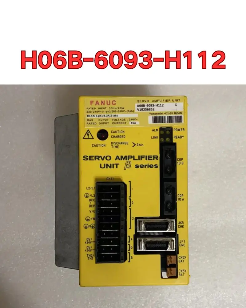 ใช้ FANUC Servo Amplifier H06B-6093-H112 Servo Driver สําหรับเครื่องระบบ CNC ผ่านการทดสอบแล้ว