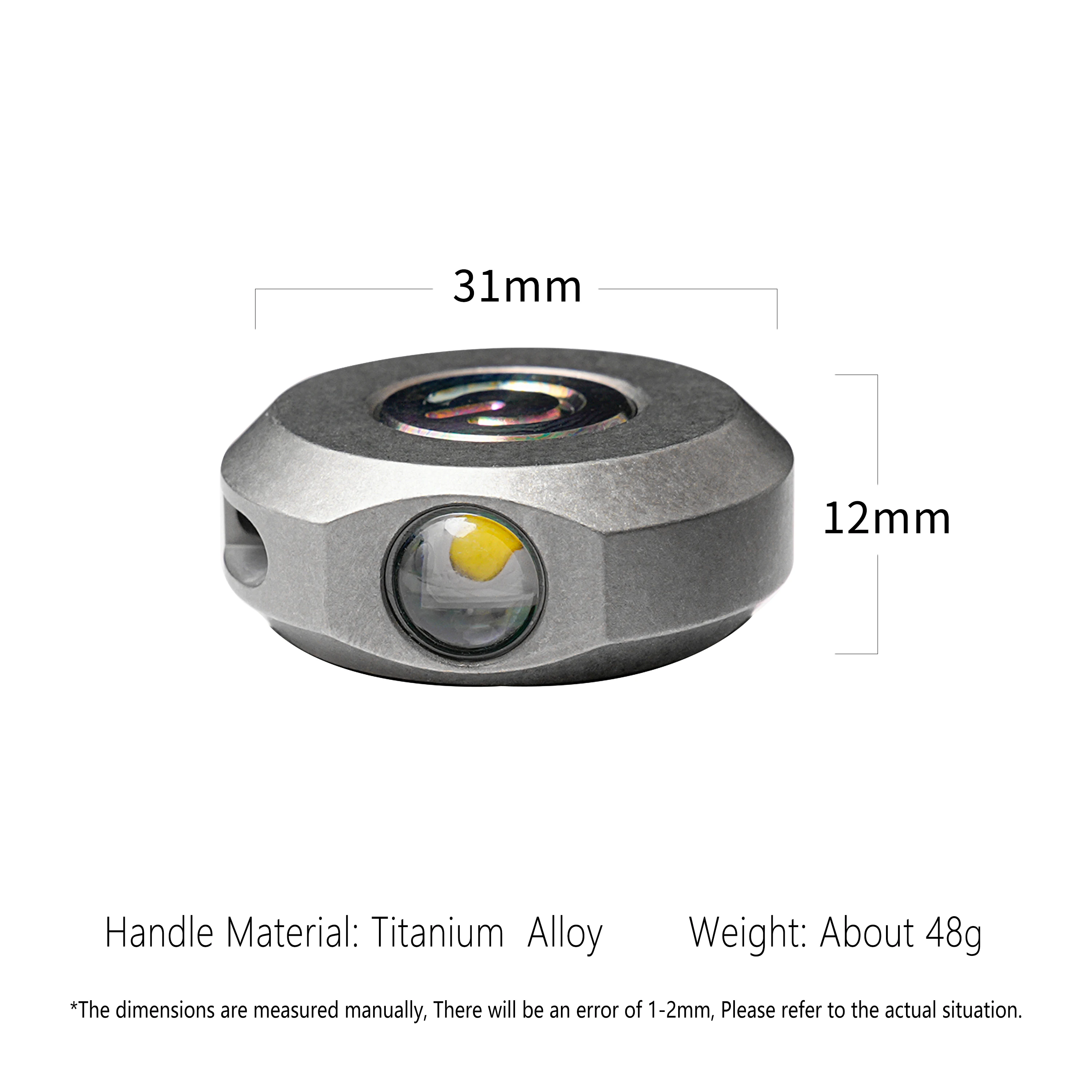 Mini Titanium Alloy Flashlight Adjustable Brightness Light Rechargeable Lighting Portable With Magnet EDC Tool Outdoor Camping