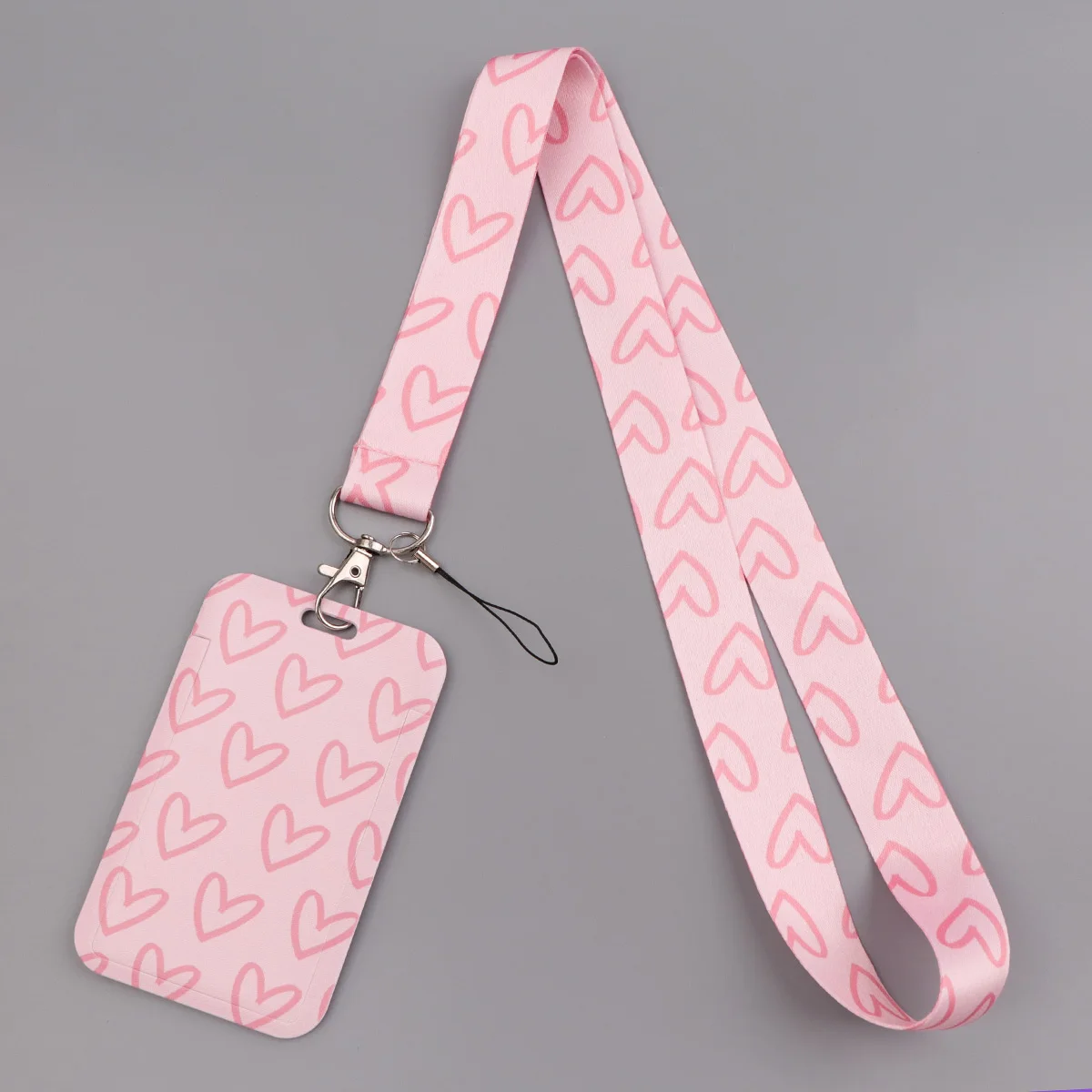 Kolorowe smycze do identyfikatorów w kształcie serca, minimalistyczne etui na karty dostępu, zawieszka na szyję, brelok do kluczy, prezent na wizytówki.