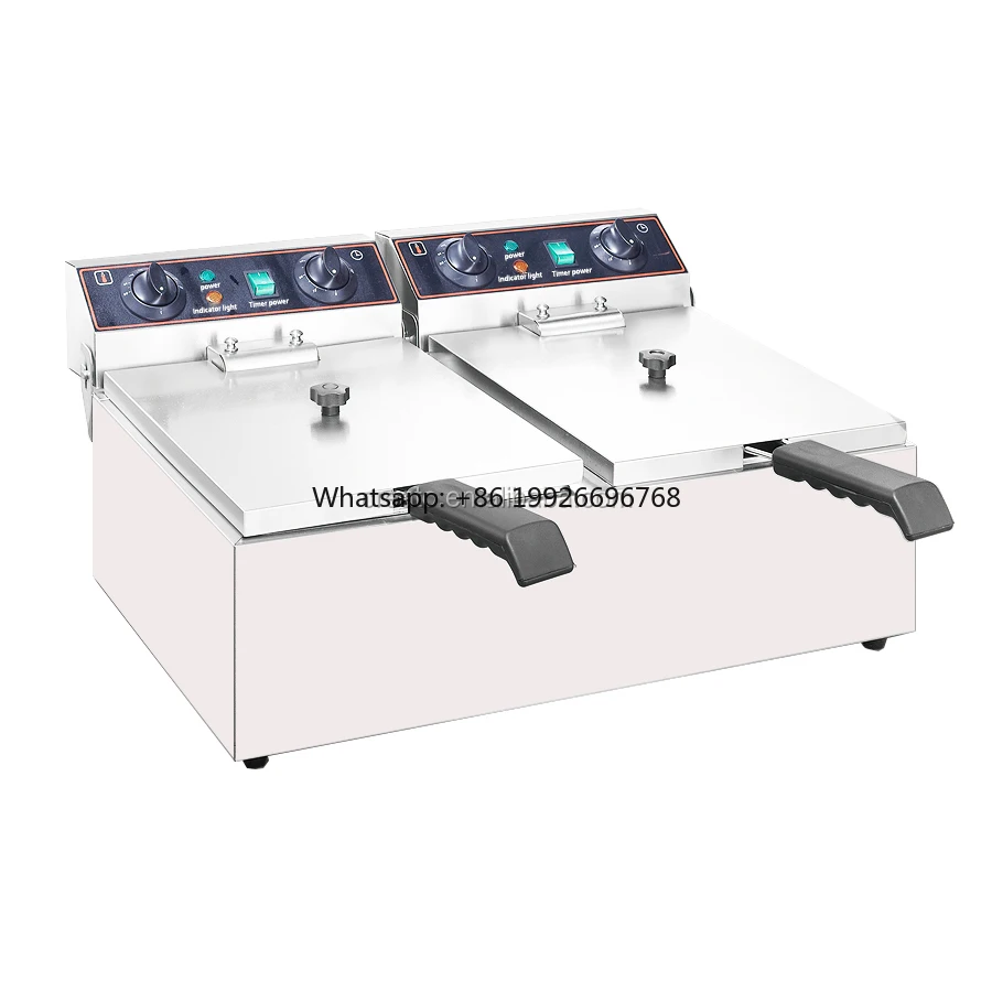 

Deluxe Double Basket Electric Deep Churro Fryer