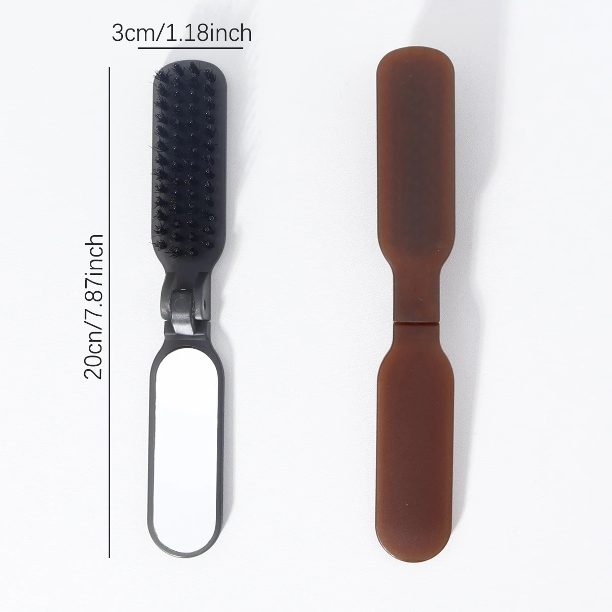 Portable Folding Comb with Mirror