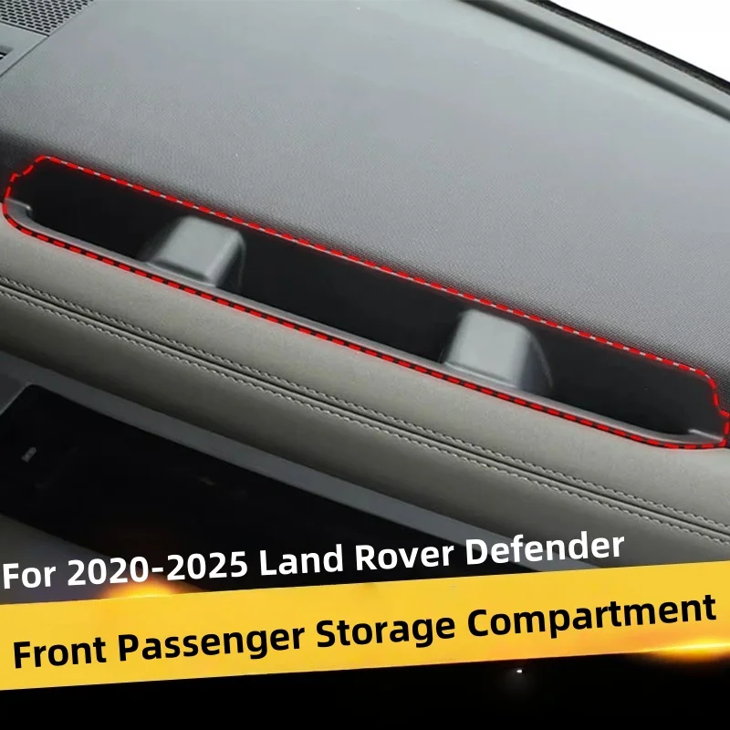 

For Land Rover Defender 110 2020-2025 ABS Car Co-pilot Storage Box Organizer Multi-Storage Box Car Interior Accessories