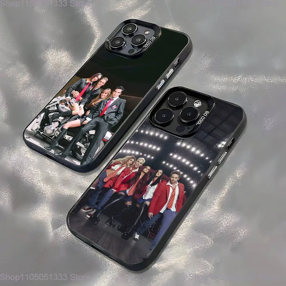 

RBD R-REBELDE V.2 Phone Case For iPhone 16,15,14,13,12,11,Pro,XS,Max,Plus,Mini,SE Black Candy Matte Shockproof Cover