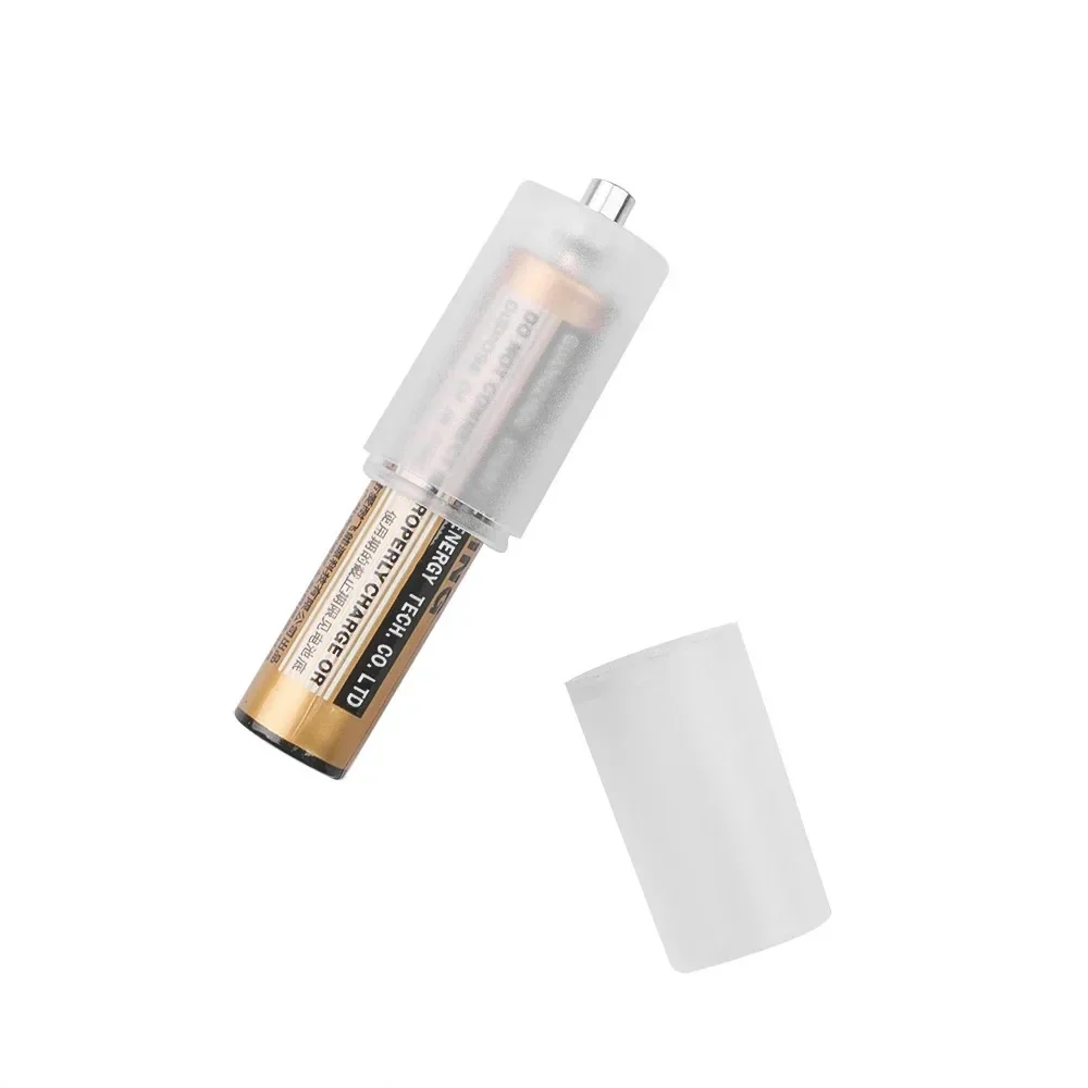 AAA to AA Battery Converter Adapter with Negative Contact, Convert AAA to AA Size For Flashlight Remote AAA Battery Storage Case