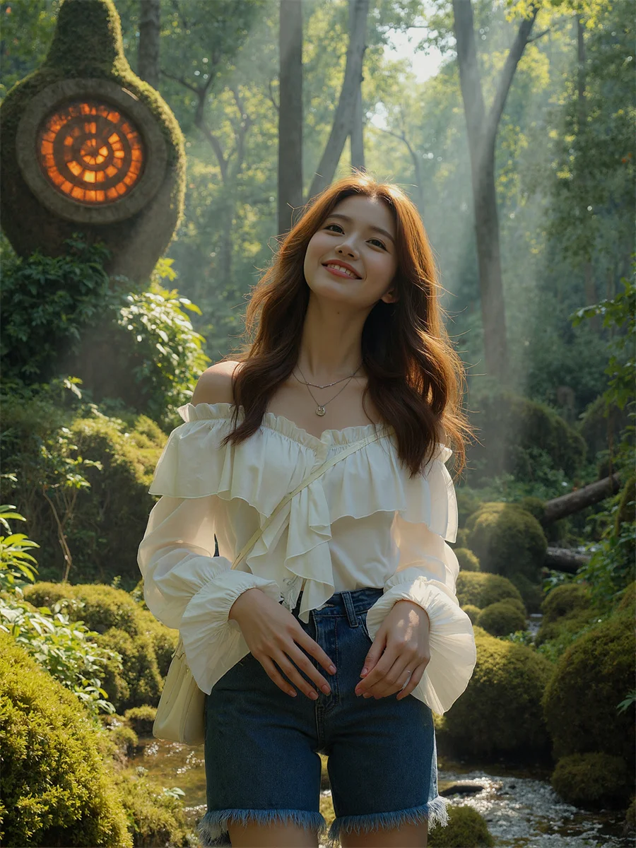 بلوزات كبيرة الحجم للسيدات بلون شيفون أبيض للخريف من القطن أنيق على الطراز الكوري ملابس خارجية قصيرة للسيدات سترة طويلة #4