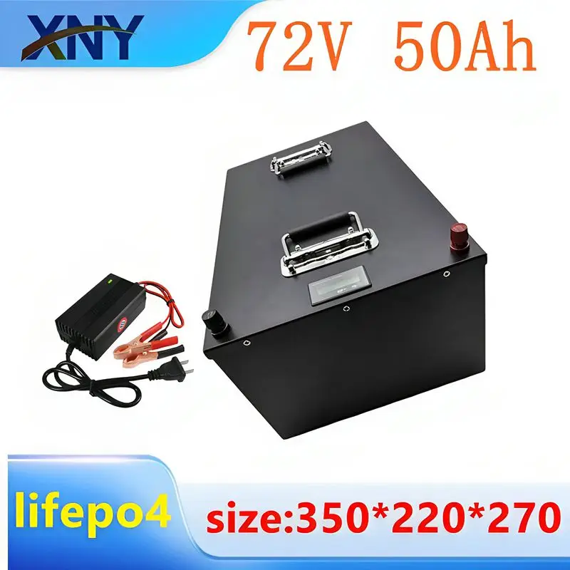 24S 72V 50Ah Lifepo4 Lithium Battery Pack for Electric Scooter Tricycle Golf Cart Superbike - High Capacity 3000W 5000W 8000W