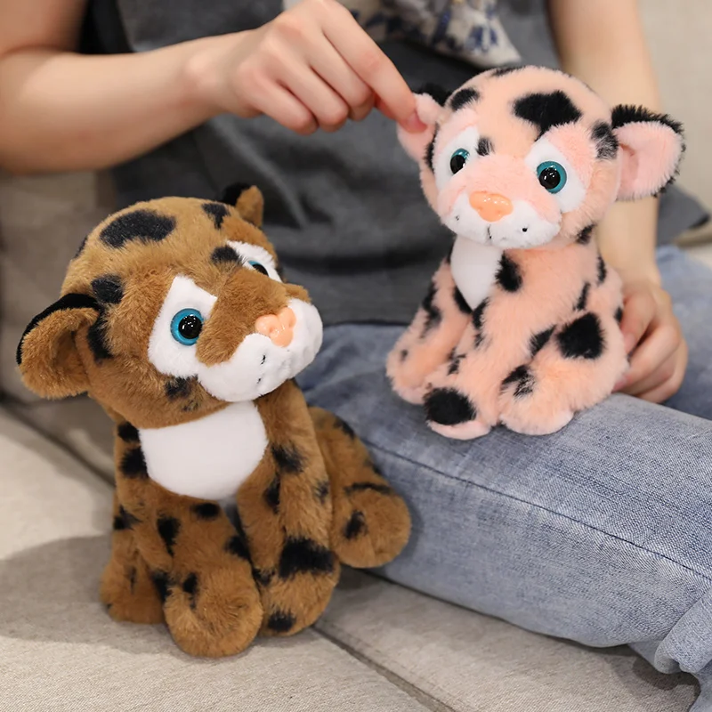 Simulation High Quality Wild Animal Tiger Plush Doll Lifelike Cute Leopard Plush Toy Home Decoration Gift