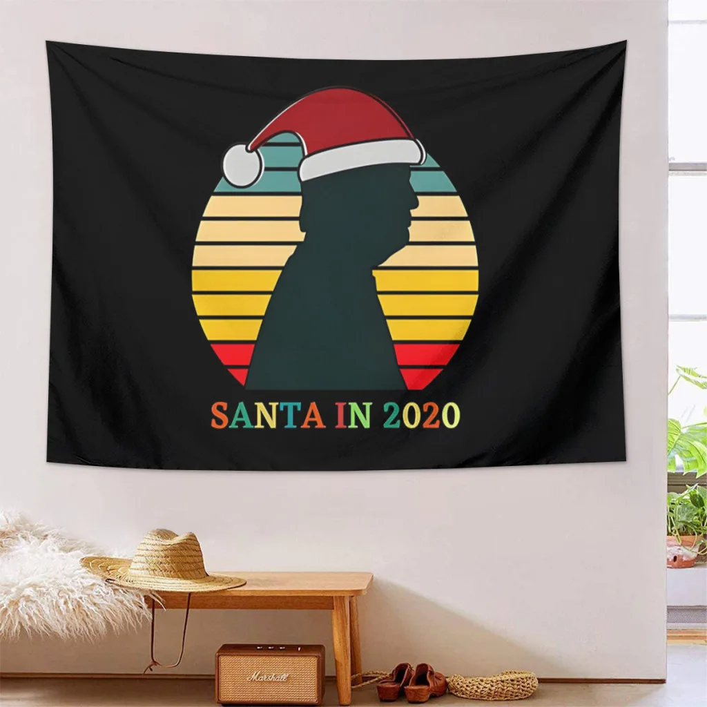 Santa In 2020 Trump Tapestry Wall Hanging Celestial Floral Tapestry Wall Carpets Dorm Decor Carpet