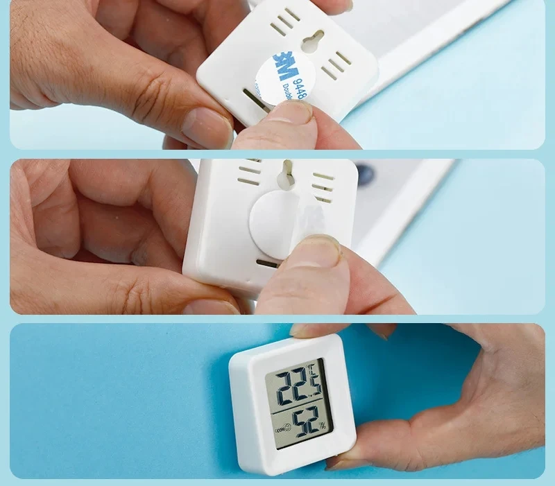 LCD Digital Thermometer Hygrometer Indoor Room Electronic Temperature Humidity Meter Sensor Gauge Weather Station for Home image 5