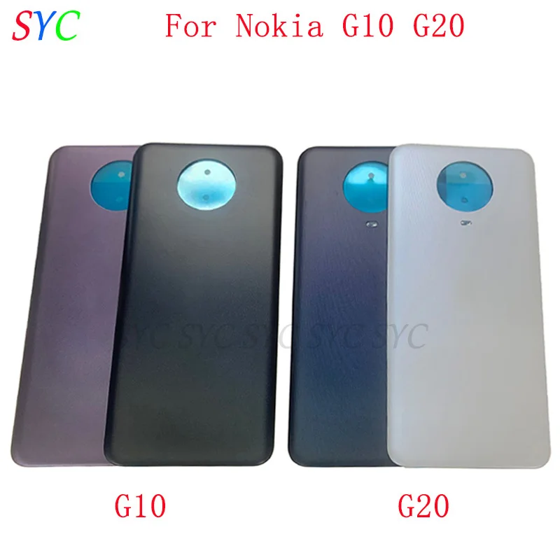 

Задняя крышка батарейного отсека, корпус для Nokia G10 G20, задняя крышка с клейкой наклейкой, запасные части