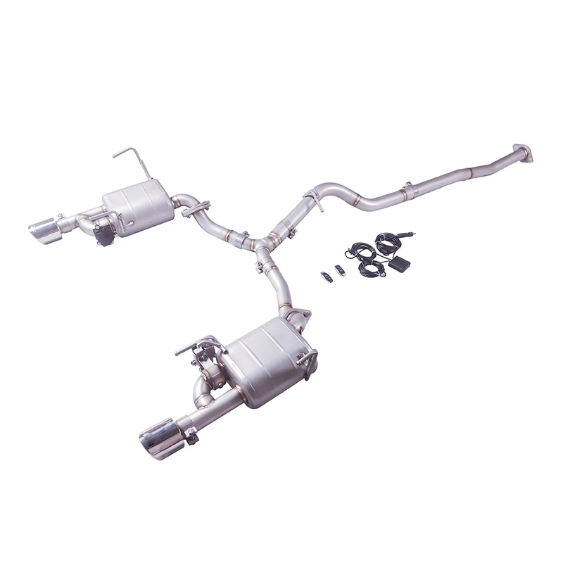 For 08-13 Subaru Forester exhaust muffler, stainless steel high performance electronic valve exhaust system