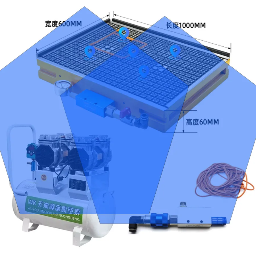 CNC vacuum suction cup PVC stainless steel copper aluminum plate pneumatic suction platform magnetic suction cup industrial