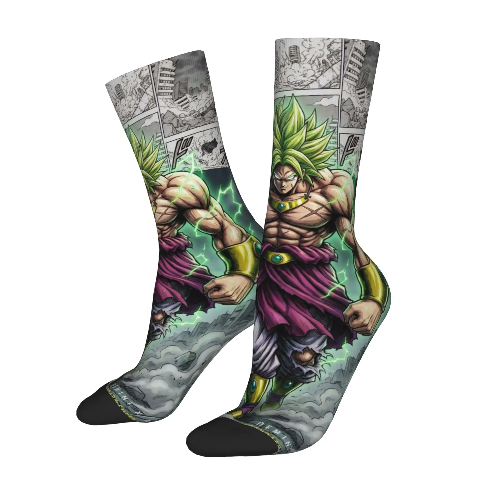 1 Pair Funny Sock Dragon Ball Broly (3) Hip Hop Quality Pattern Printed Men Socks Novelty Men's Socks