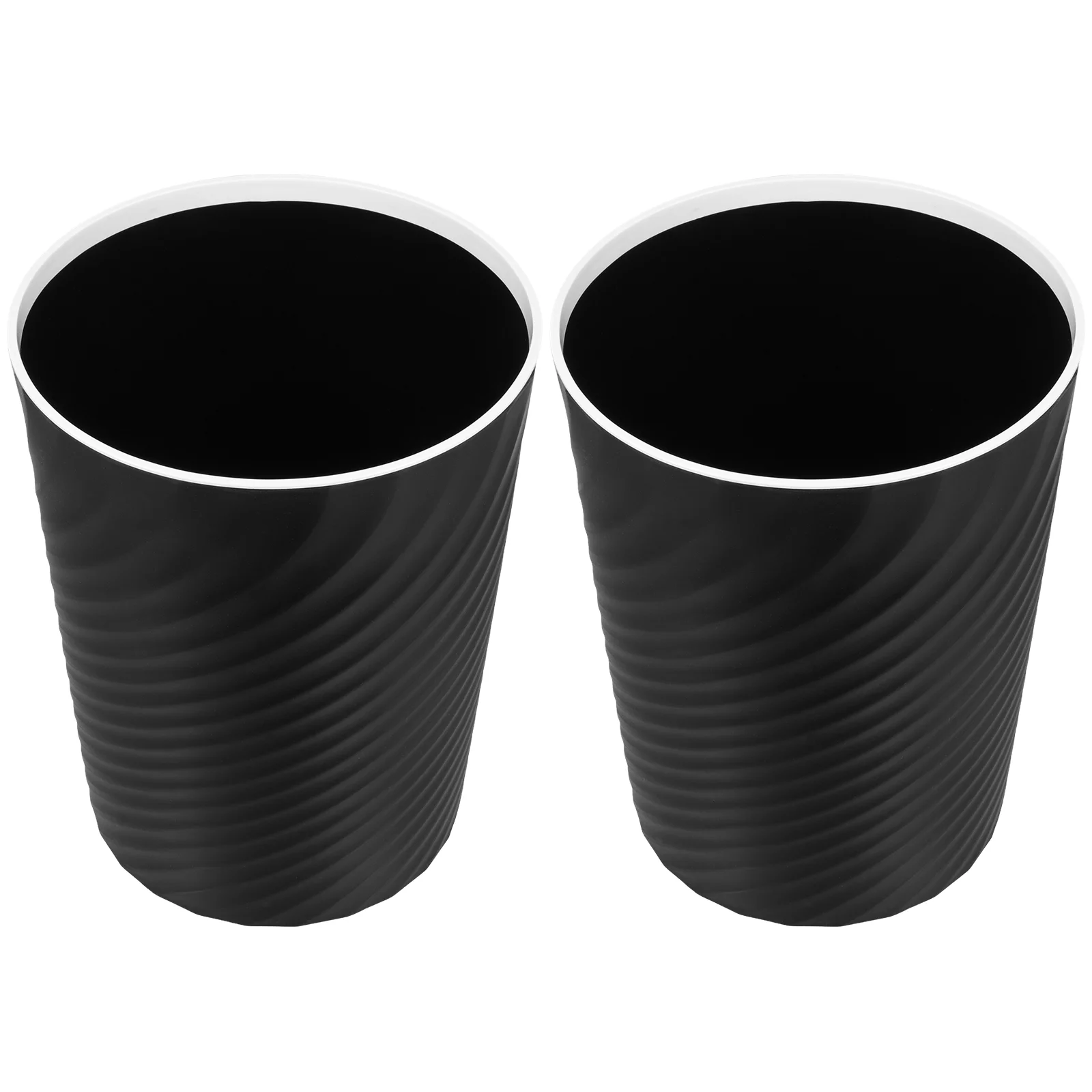 

Threaded Trash Can Kitchen Wastebasket Garbage Cans for Office Small with Lid Belt Pressure Ring Rubbish Pp Bin Litter Bathroom