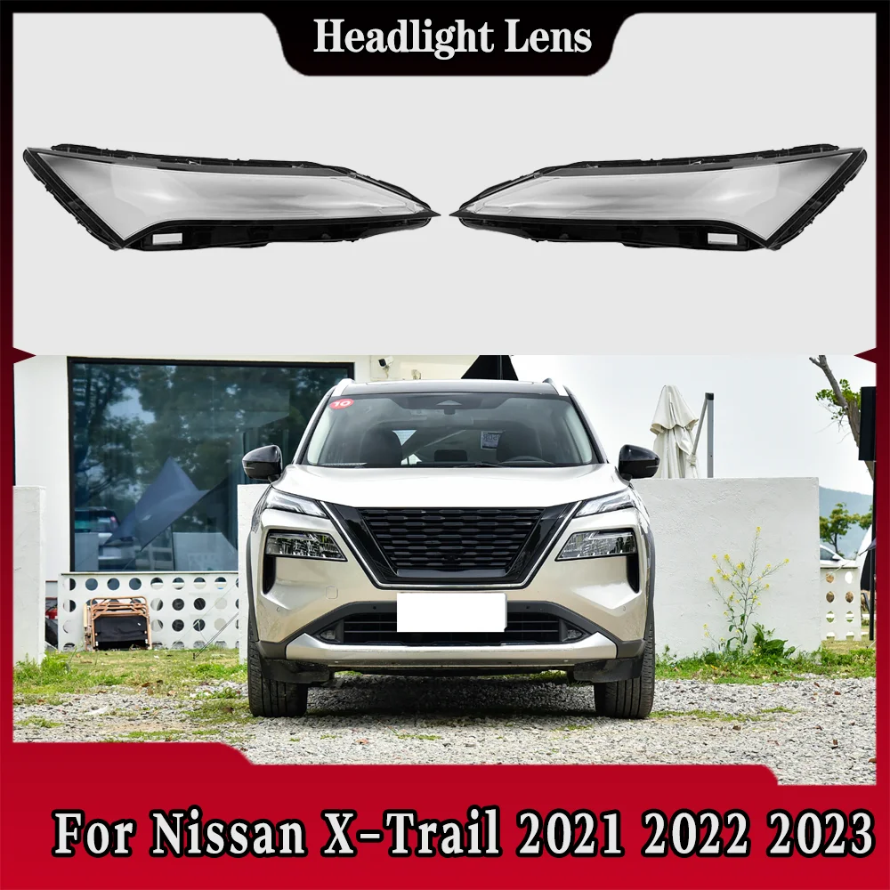 

Transparent Headlamp Cover Headlight Mask Lamp Shell Plexiglass Replace Original Lens For Nissan X-Trail 2021 2022 2023