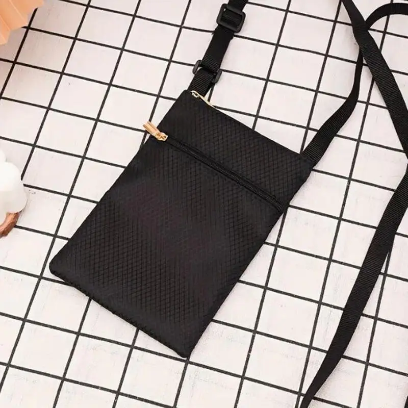 

2025 New Mobile Phone Bag Soild Color Simple Fashion Over The Shoulder Square Messenger Letter Storage Travel Pouch Purse
