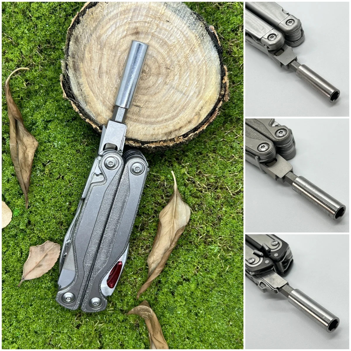 1 set Bit Sleeve for Screwdriver Extension Pole Adapter For Leatherman ARC Wave TTI Signal Surge Skeletool DIY Accessories