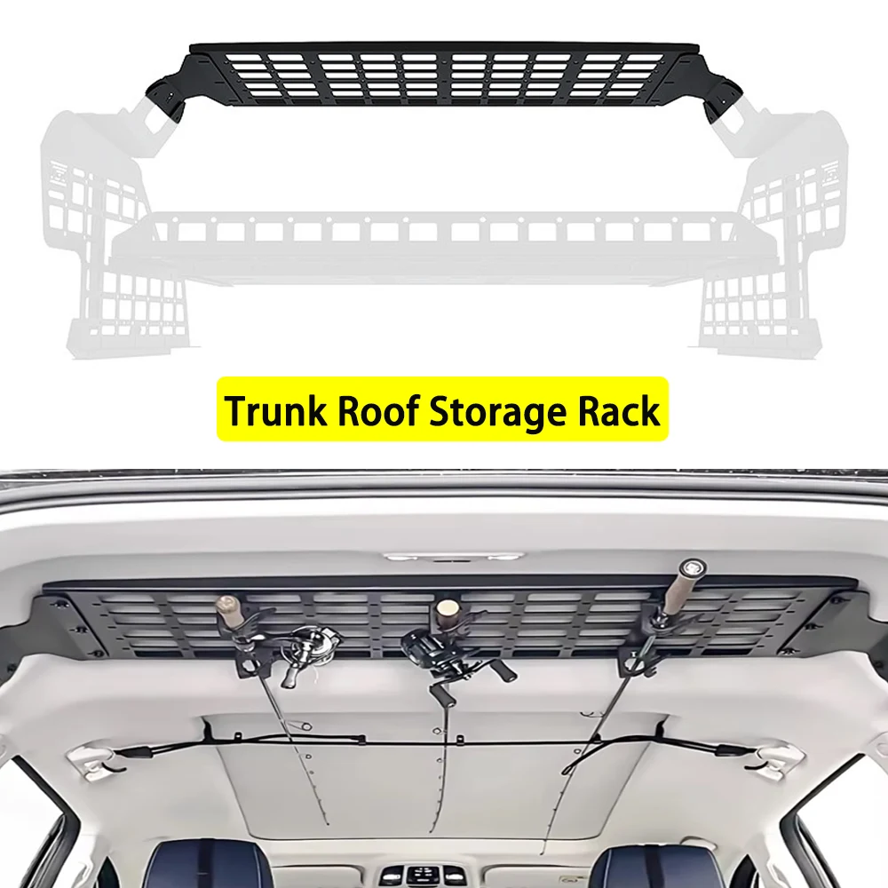 Rear Roof MOLLE Panel Overhead Storage Rack For 5 Seater GWM Tank 500 2022-2025 Interior Cargo Organizer Offroad Accessories