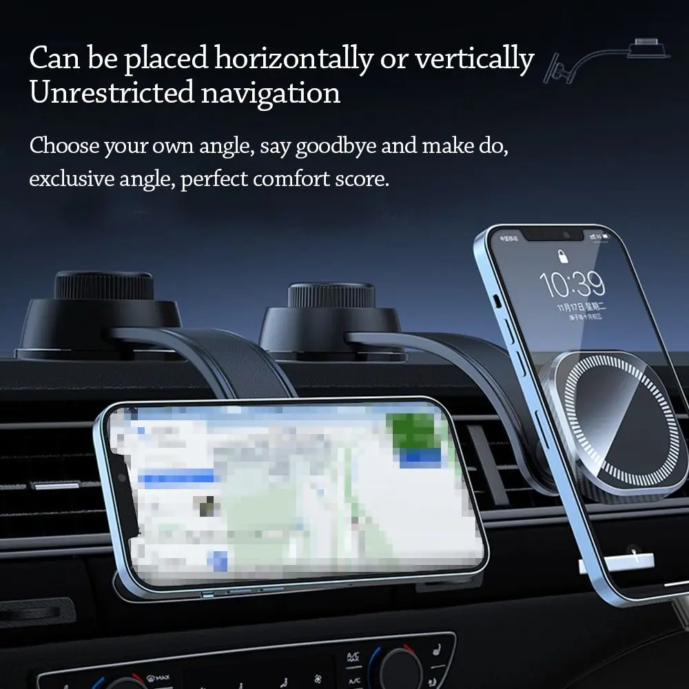 

Новый вакуумный магнитный держатель для телефона, регулируемое вращение, двухсторонний адсорбционный кронштейн, присоска, автомобильное навигационное крепление