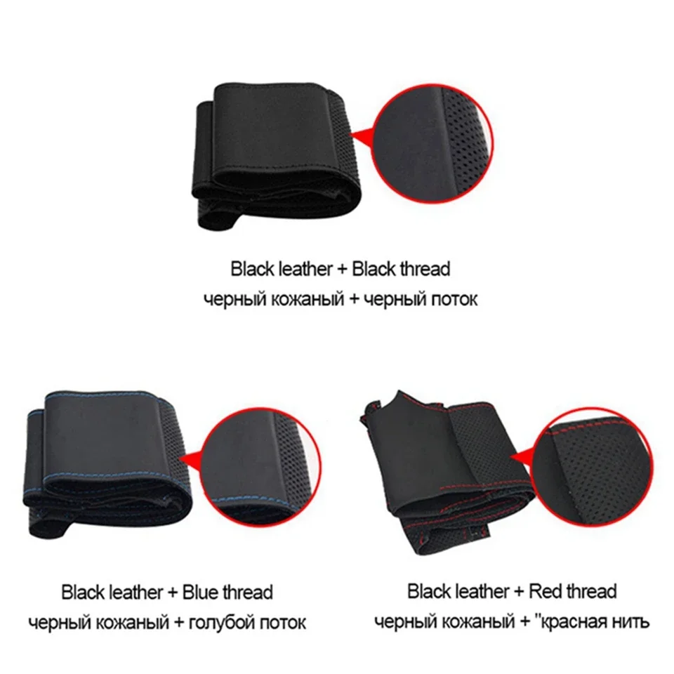 Maßgeschneiderte Auto-Lenkrad-Geflecht-Abdeckung für BMW E81 E90 Pack M Sport M3 E91 E92 E93 E87 E82 E88 X1 E84 Weiches Wildleder – Detail 4