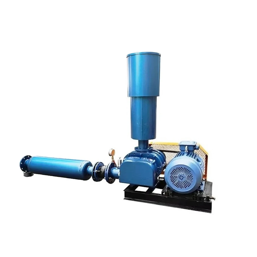 High Quality Fish Pond Roots Blower Vacuum Pump  Factory Efficient High Pressure 220V DC Electric Current Cast Iron OEM