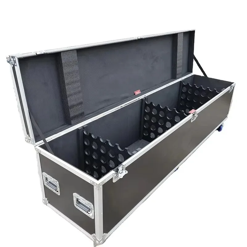 Customized ATA Flight Case for 30pcs 2.4m(8ft) Telescope Adjustable Pipe and Drape Upright and Crossbar