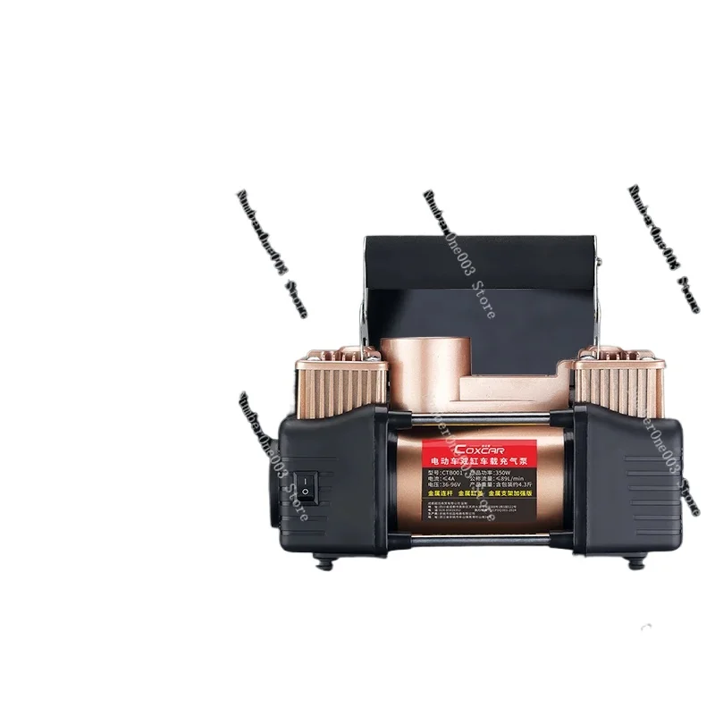 Battery Car Air Pump Double Cylinder 48v60v72v Electric Vehicle Tricycle Vacuum Tire Pump Tire Air Pump