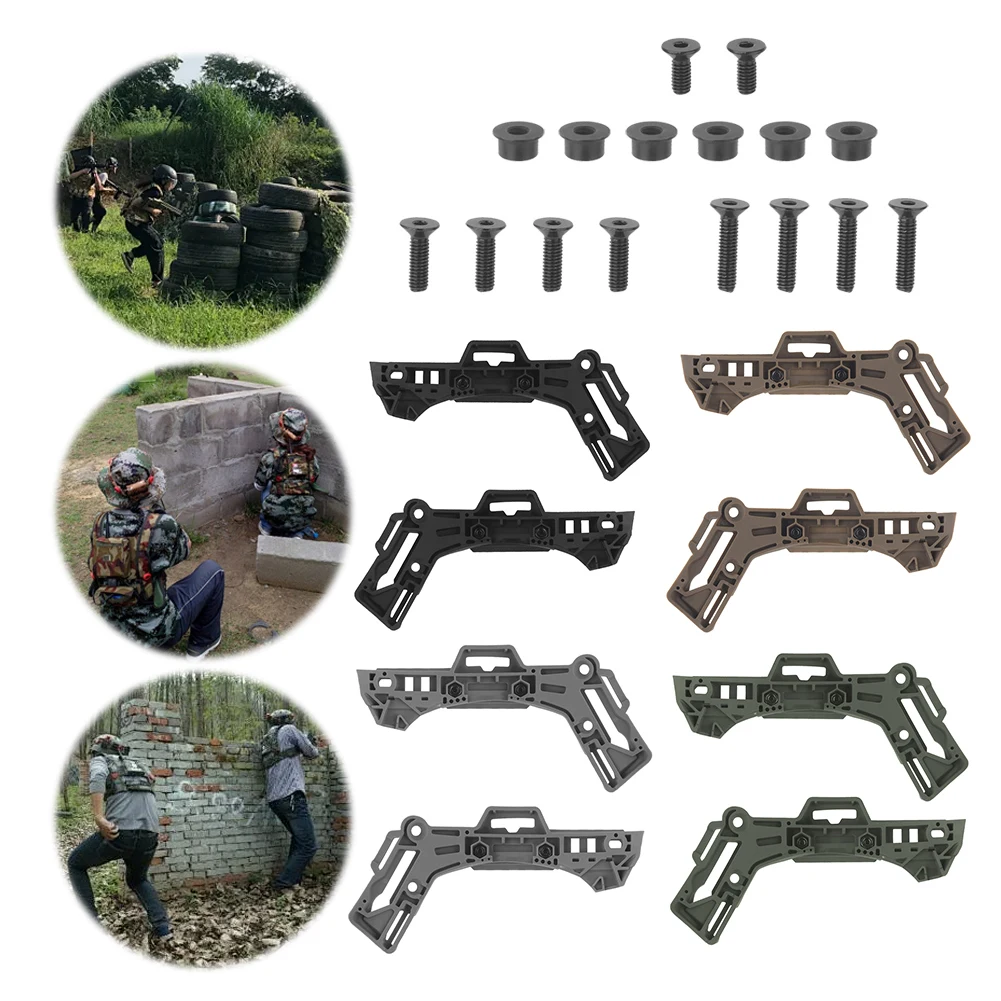 Trilho de guia lateral para capacete, trilho de montagem de capacete de nylon, trilho lateral para capacete de combate profissional, acessórios para capacete wendy