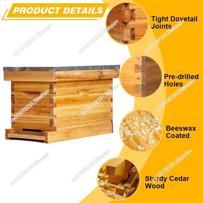 bee box beekeeping tools italian bee honey bee breeding wooden box lang style standard five frame durable beekeeping farm