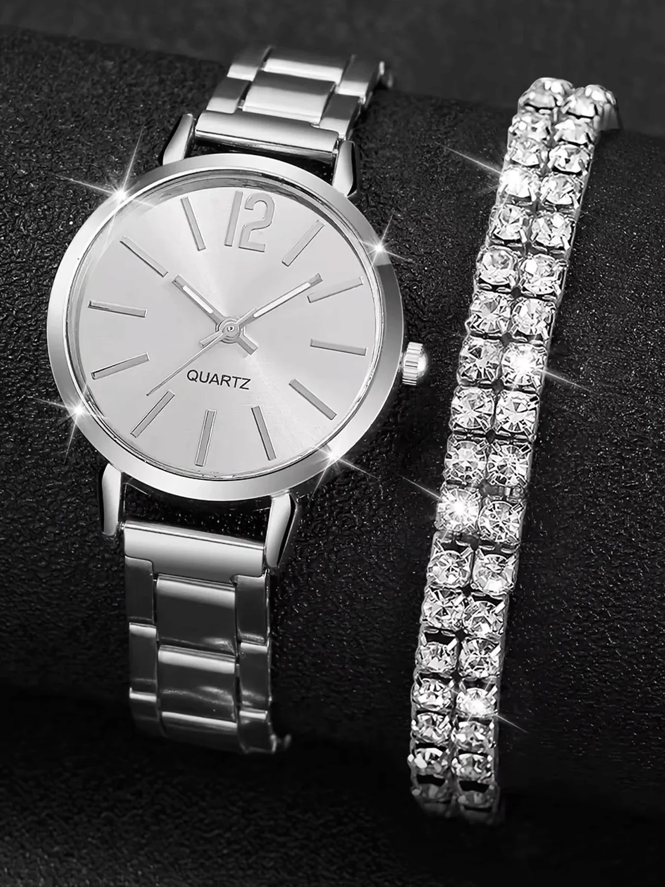 2-piece Women's Watch Fashion Watch Women's Versatile High end Women's Watch Women's Watch Set
